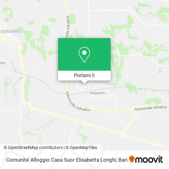 Mappa Comunita' Alloggio Casa Suor Elisabetta Longhi