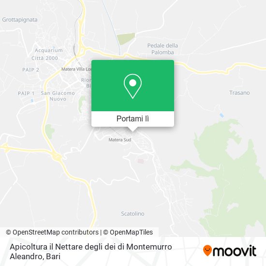 Mappa Apicoltura il Nettare degli dei di Montemurro Aleandro