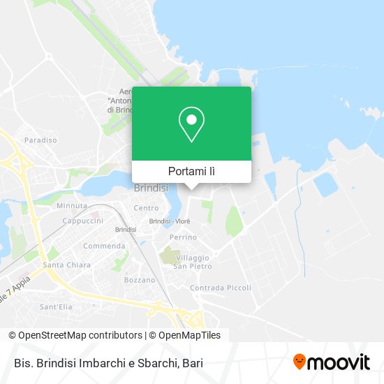 Mappa Bis. Brindisi Imbarchi e Sbarchi