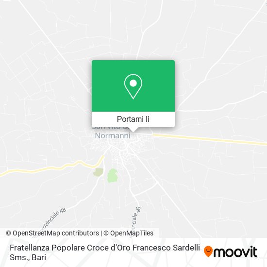 Mappa Fratellanza Popolare Croce d'Oro Francesco Sardelli Sms.