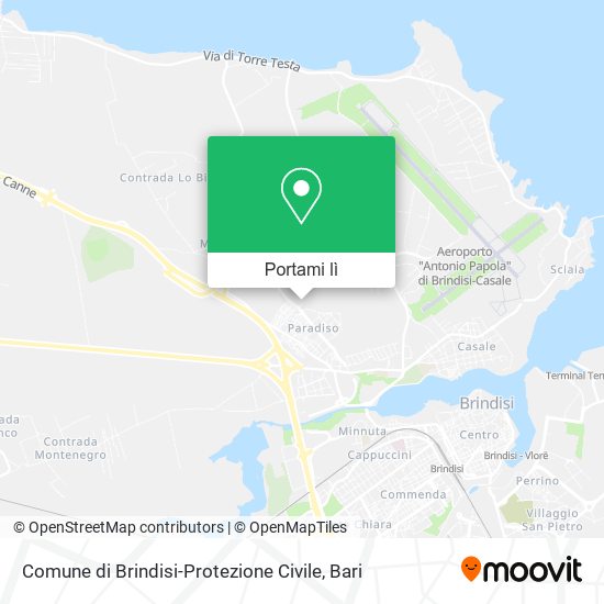 Mappa Comune di Brindisi-Protezione Civile