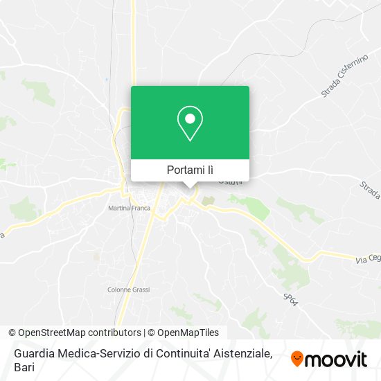 Mappa Guardia Medica-Servizio di Continuita' Aistenziale