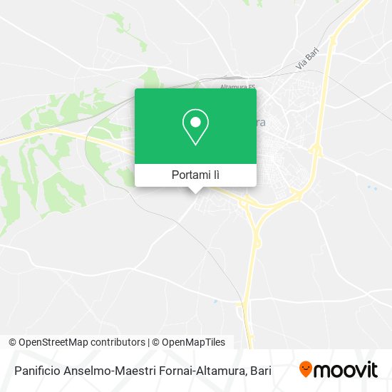 Mappa Panificio Anselmo-Maestri Fornai-Altamura