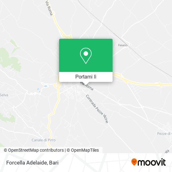 Mappa Forcella Adelaide