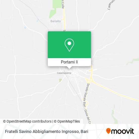 Mappa Fratelli Savino Abbigliamento Ingrosso