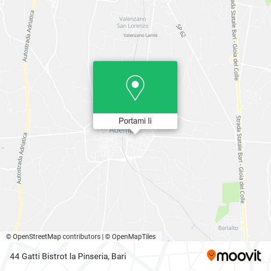 Mappa 44 Gatti Bistrot la Pinseria