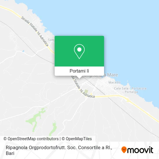 Mappa Ripagnola Orgprodortofrutt. Soc. Consortile a Rl.