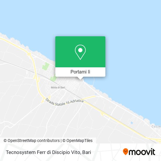 Mappa Tecnosystem Ferr di Discipio Vito