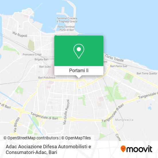 Mappa Adac Aociazione Difesa Automobilisti e Consumatori-Adac