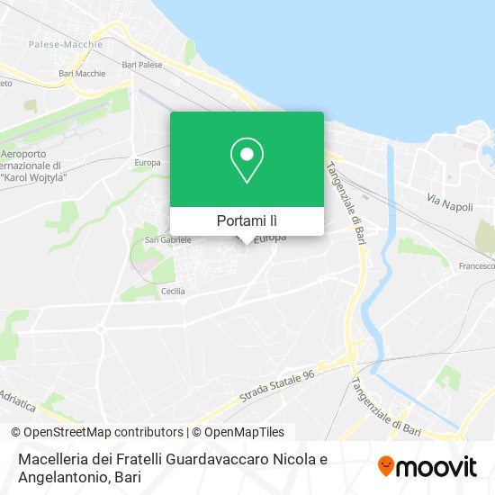 Mappa Macelleria dei Fratelli Guardavaccaro Nicola e Angelantonio
