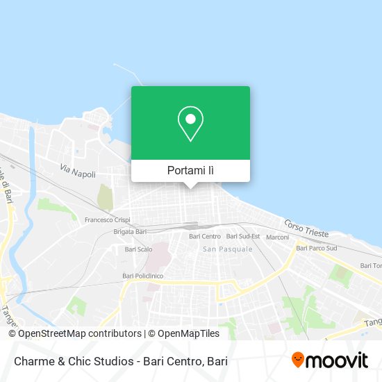 Mappa Charme & Chic Studios - Bari Centro