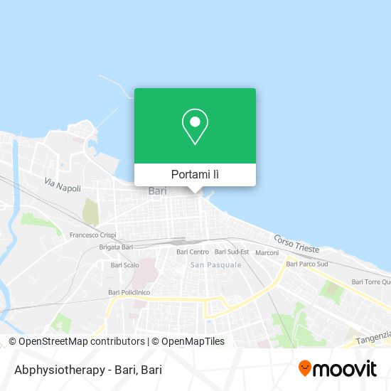 Mappa Abphysiotherapy - Bari
