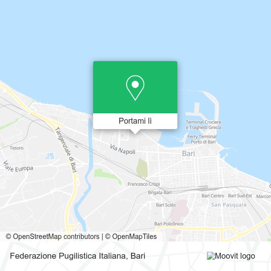 Mappa Federazione Pugilistica Italiana