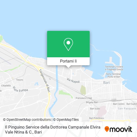 Mappa Il Pinguino Service della Dottorea Campanale Elvira Vale Ntina & C.