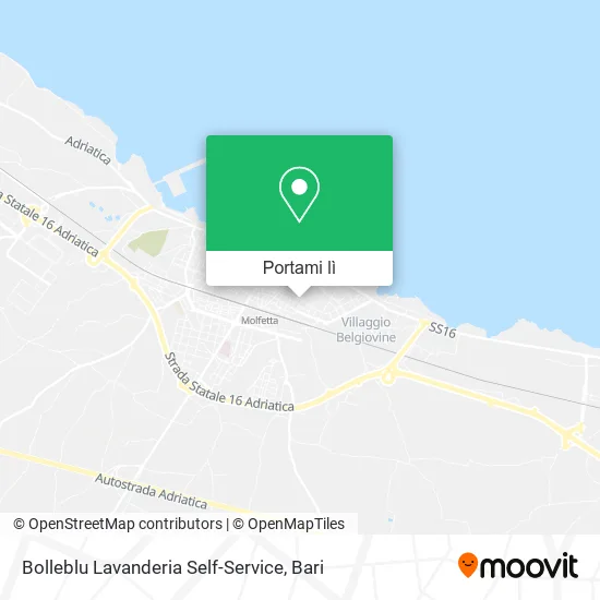 Mappa Bolleblu Lavanderia Self-Service