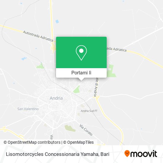 Mappa Lisomotorcycles Concessionaria Yamaha