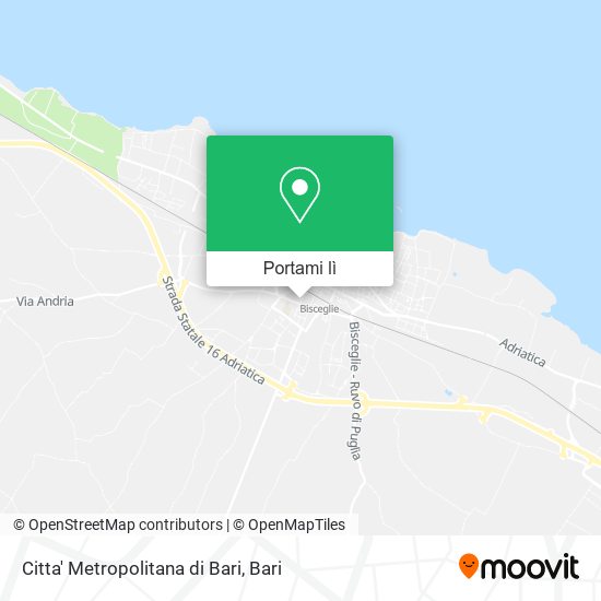 Mappa Citta' Metropolitana di Bari