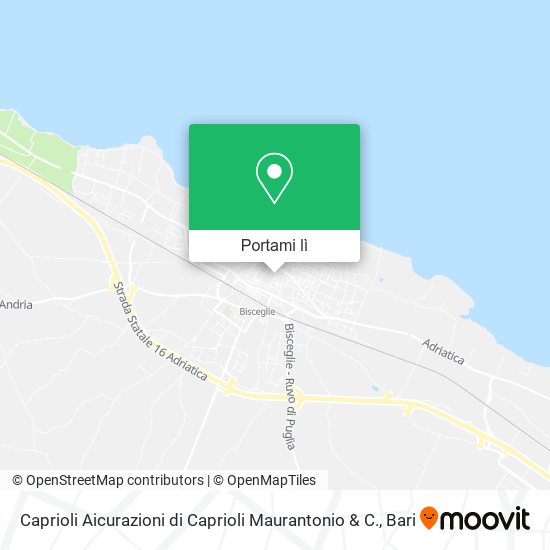 Mappa Caprioli Aicurazioni di Caprioli Maurantonio & C.