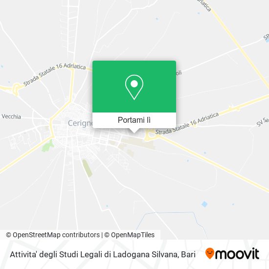 Mappa Attivita' degli Studi Legali di Ladogana Silvana