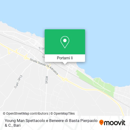 Mappa Young Man Spettacolo e Beneere di Basta Pierpaolo & C.