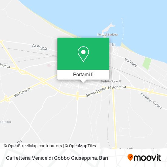 Mappa Caffetteria Venice di Gobbo Giuseppina