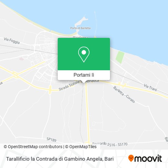 Mappa Tarallificio la Contrada di Gambino Angela