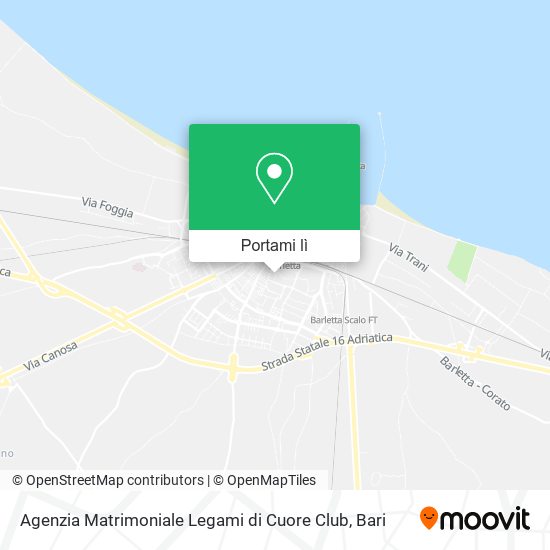 Mappa Agenzia Matrimoniale Legami di Cuore Club