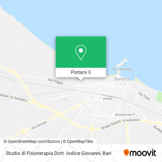 Mappa Studio di Fisioterapia Dott. Iodice Giovanni