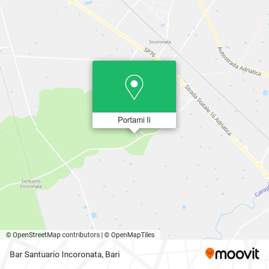 Mappa Bar Santuario Incoronata