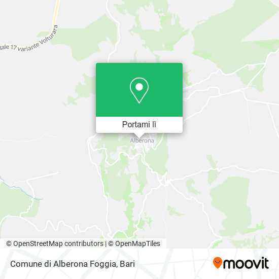 Mappa Comune di Alberona Foggia
