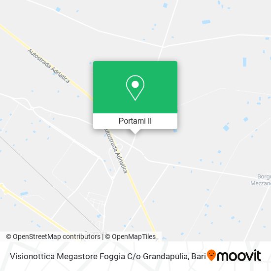Mappa Visionottica Megastore Foggia C / o Grandapulia
