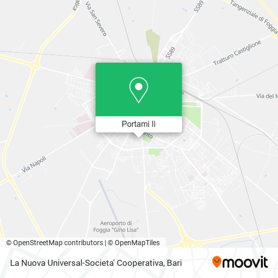 Mappa La Nuova Universal-Societa' Cooperativa