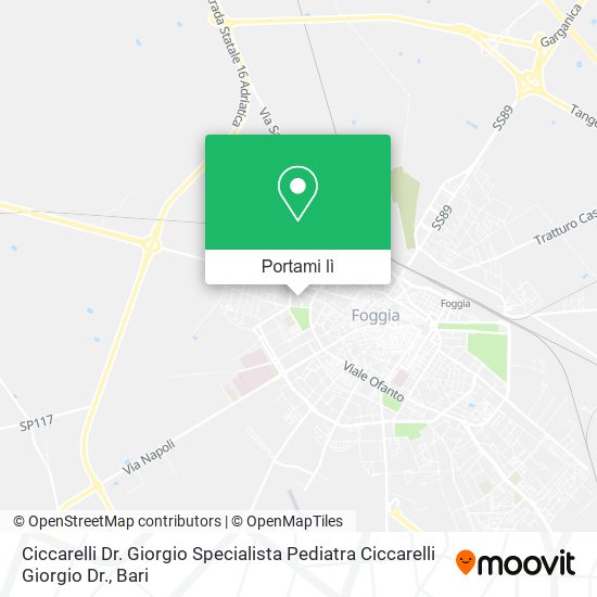 Mappa Ciccarelli Dr. Giorgio Specialista Pediatra Ciccarelli Giorgio Dr.