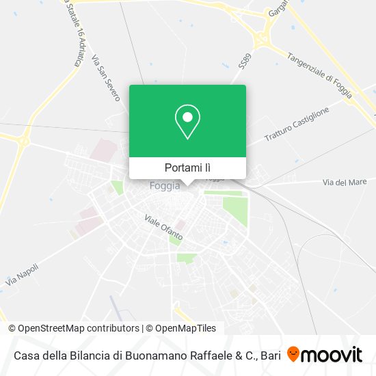 Mappa Casa della Bilancia di Buonamano Raffaele & C.