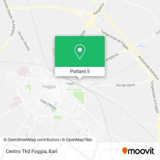 Mappa Centro Tkd Foggia