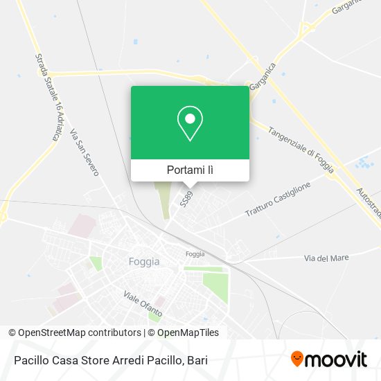 Mappa Pacillo Casa Store Arredi Pacillo