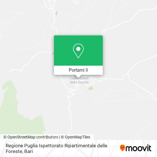 Mappa Regione Puglia Ispettorato Ripartimentale delle Foreste