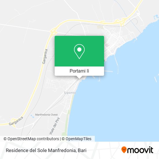 Mappa Residence del Sole Manfredonia