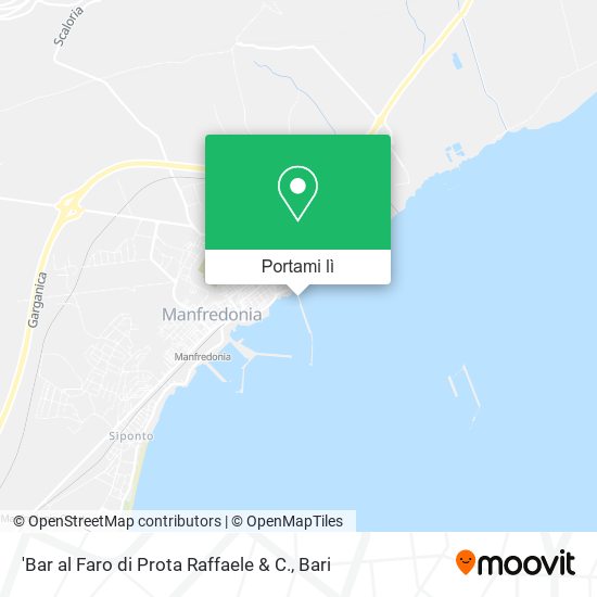 Mappa 'Bar al Faro di Prota Raffaele & C.