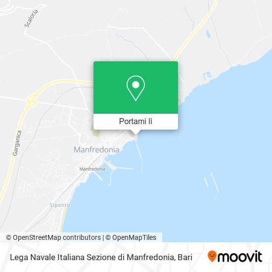 Mappa Lega Navale Italiana Sezione di Manfredonia