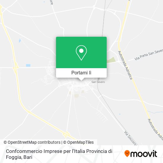 Mappa Confcommercio Imprese per l'Italia Provincia di Foggia