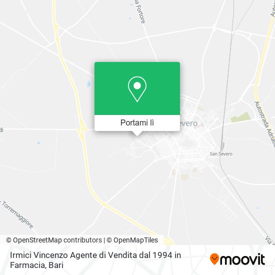 Mappa Irmici Vincenzo Agente di Vendita dal 1994 in Farmacia