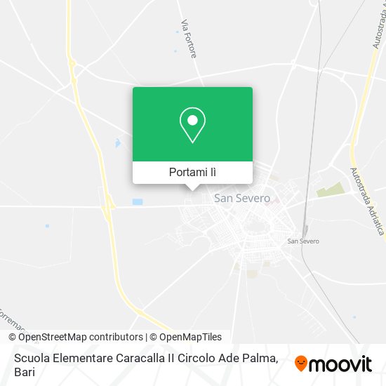 Mappa Scuola Elementare Caracalla II Circolo Ade Palma