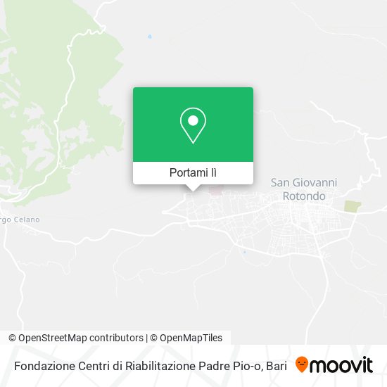 Mappa Fondazione Centri di Riabilitazione Padre Pio-o