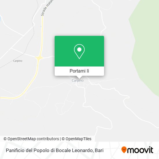 Mappa Panificio del Popolo di Bocale Leonardo