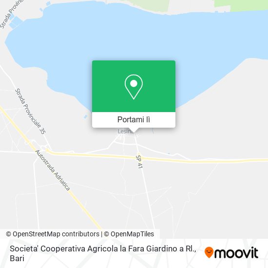 Mappa Societa' Cooperativa Agricola la Fara Giardino a Rl.