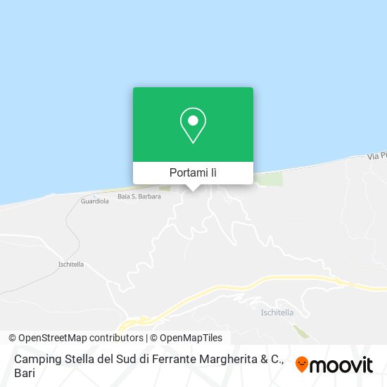 Mappa Camping Stella del Sud di Ferrante Margherita & C.