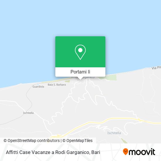 Mappa Affitti Case Vacanze a Rodi Garganico