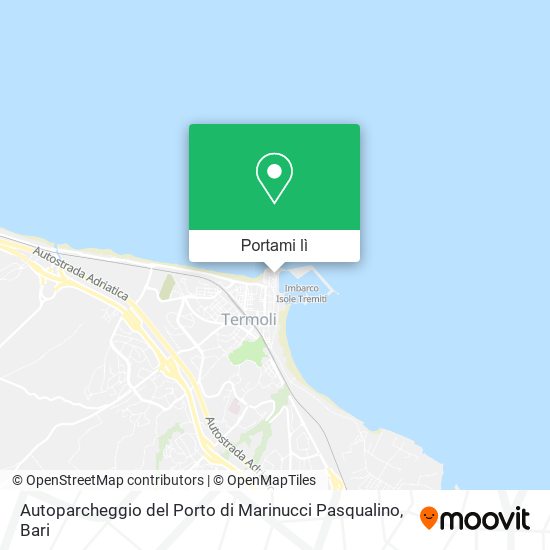 Mappa Autoparcheggio del Porto di Marinucci Pasqualino