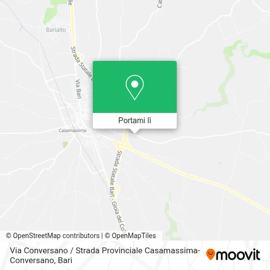 Mappa Via Conversano / Strada Provinciale Casamassima-Conversano